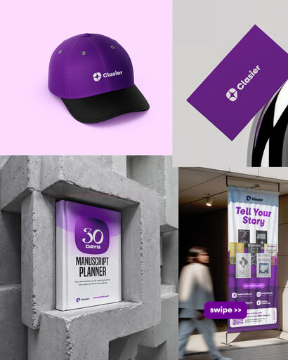 Clasier Rebrand & Campaign — Merch & Collateral Mockups