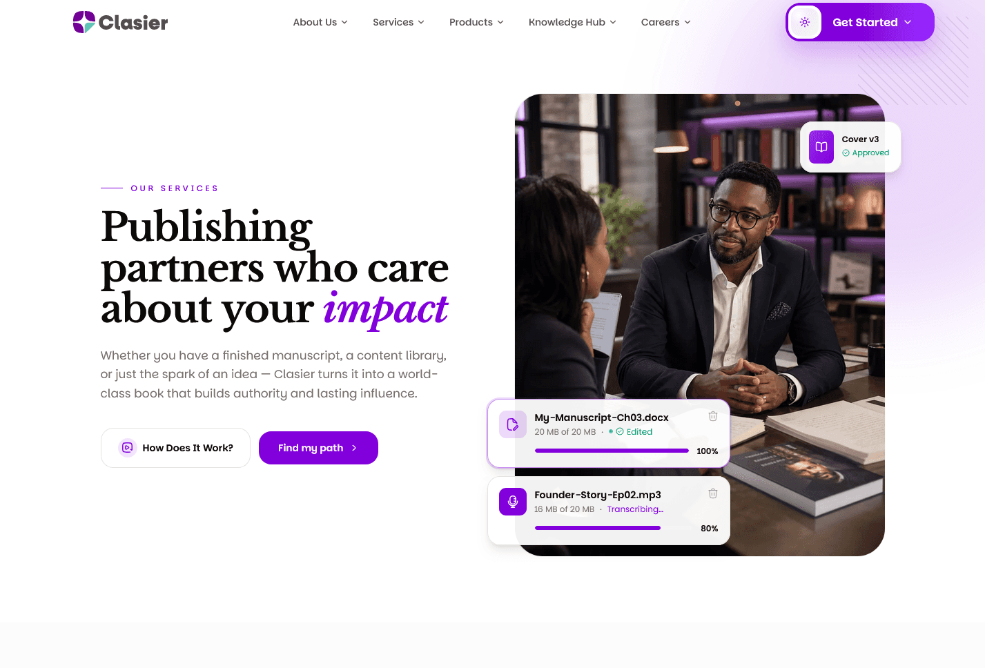 Clasier Publishing Site Revamp — 1
