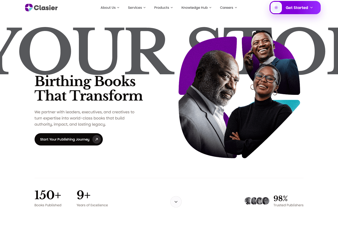 Clasier Publishing Site Revamp — 2